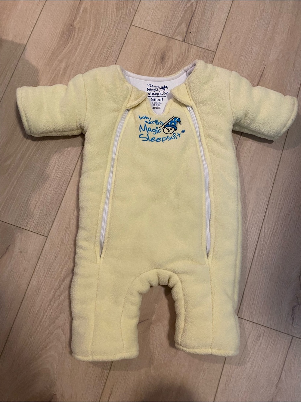 Baby Merlin’s Magic Sleepsuit Yellow Fleece